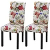 Image de vidaXL Chaises à manger lot de 2 multicolore tissu