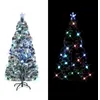 Image de vidaXL Arbre de No?l artificiel et support/LED 150 cm Fibre optique