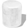 Image de vidaXL Table Basse/Tabouret Martelé En Aluminium Argenté - Vidaxl