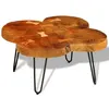Image de vidaXL Table basse 35 cm 4 troncs Bois242444