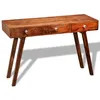 Image de vidaXL Table console avec 3 tiroirs 76 cm Bois massif 242463