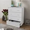 Image de vidaXL Buffet avec 4 tiroirs 60x30,5x71 cm Blanc242545