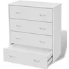 Image de Buffet avec 4 tiroirs lot 1 bois contreplaquÃ© Blanc 60x30,5x71 cm Murale