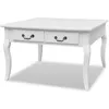 Image de Table Basse Avec 4 Tiroirs Blanc