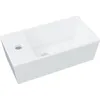 Image de vidaXL Lavabo blanc 48x25x15 cm céramique