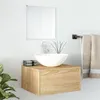 Image de vidaXL Ensemble de meubles salle de bain 2 pcs chêne bois d'ingénierie242558
