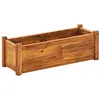 Image de vidaXL Lit surélevé de jardin Bois d'acacia 76x27,6x25 cm 41771