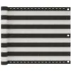 Image de vidaXL Écran de balcon en PEHD 75x400 cm Anthracite et blanc