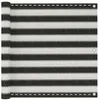 Image de vidaXL Écran de balcon en PEHD 90x400 cm Anthracite et blanc