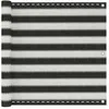 Image de Vidaxl Ãcran De Balcon En Pehd 90 X 600 Cm Anthracite Et Blanc