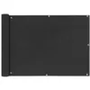 Image de Ãcran De Balcon En Tissu Oxford Anthracite De 75x600 Cm Vidaxl Vidaxl