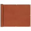 Image de Ãcran De Balcon En Tissu Oxford 90x400 Cm Ocre Marron Vidaxl Vidaxl