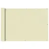 Image de Vidaxl Ãcran De Balcon En Tissu Oxford 75x600 Cm CrÃ¨me