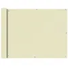 Image de vidaXL Écran de balcon en tissu Oxford 90x600 cm Crème42339