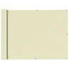 Image de Ãcran De Balcon En Tissu Oxford 90x600 Cm CrÃ¨me Vidaxl Vidaxl