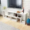 Image de vidaXL Meuble TV double en forme de L Blanc