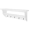 Image de vidaXL Porte-manteau PFDM blanc style baroque 242644