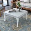 Image de vidaXL Table basse 80x80x42 cm Blanc brillant243379