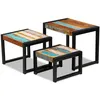 Image de vidaXL Tables gigognes 3 pcs Bois de récupération massif243279