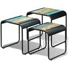 Image de vidaXL Vidaxl Tables Gigognes 3 Pcs Bois De Récupération Massif