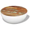 Image de vidaXL Table basse Forme de bol Bois de récupération massif 60x60x30cm243353