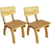 Image de vidaXL Chaises de jardin lot de 2 Pinède imprégnée