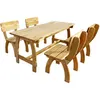 Image de vidaXL Ensemble à manger d'extérieur 5 pcs Pinède imprégnée273756