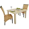 Image de vidaXL Chaises à manger lot de 2 bois solide de manguier et abaca