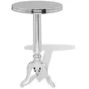 Image de vidaXL Table auxiliaire ronde Aluminium Argenté