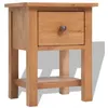 Image de vidaXL Table de chevet 36x30x47 cm Bois de chêne massif243930