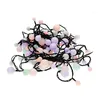 Image de Guirlande Lumineuse SphÃ©rique Edm - Style Guinguette - Multicolore - 120 Ampoules Led - 14 M - 71015