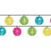 Image de Guirlande Lanternes Chinoises 20 Leds Multicolore - Jardideco