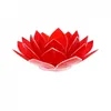 Image de Porte Bougie Fleur de Lotus rouge et argent 1er chakra