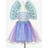 Image de Déguisement Tamara : robe + ailes de paon bleu 3A