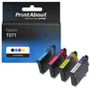 Image de PrintAbout huismerk Inktcartridge T071 (C13T071540) 4-kleuren Multipack Geschikt voor Epson