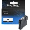 Image de PrintAbout huismerk Inktcartridge T055 (C13T055140) Zwart Geschikt voor Epson