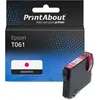 Image de PrintAbout huismerk Inktcartridge T061 (C13T061340) Magenta Geschikt voor Epson