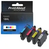 Image de PrintAbout huismerk Inktcartridge 18XL (C13T18164012) 4-kleuren Multipack Hoge capaciteit Geschikt voor Epson