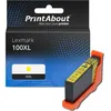 Image de PrintAbout huismerk Inktcartridge 100XL (14N1071E) Geel Hoge capaciteit Geschikt voor Lexmark