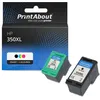 Image de PrintAbout huismerk Inktcartridge 350XL (SD412EE) Zwart + 3 kleuren Multipack Hoge capaciteit Geschikt voor HP