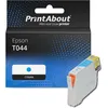 Image de PrintAbout huismerk Inktcartridge T044 (C13T044240) Cyaan Geschikt voor Epson