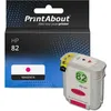 Image de PrintAbout huismerk Inktcartridge 82 (C4912A) Magenta Geschikt voor HP
