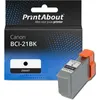 Image de PrintAbout huismerk Inktcartridge BCI-21BK Zwart Geschikt voor Canon