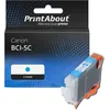 Image de PrintAbout huismerk Inktcartridge BCI-5C Cyaan Geschikt voor Canon