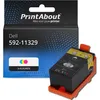 Image de PrintAbout huismerk Inktcartridge 592-11329 (X738N) 3-kleuren Geschikt voor Dell