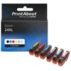 Image de PrintAbout huismerk Inktcartridge 24XL (C13T24384012) 6-kleuren Multipack Hoge capaciteit Geschikt voor Epson