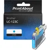 Image de PrintAbout huismerk Inktcartridge LC-123C Cyaan Geschikt voor Brother