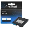 Image de PrintAbout huismerk Inktcartridge GC-21C (405533) Cyaan Geschikt voor Ricoh