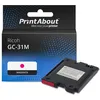 Image de PrintAbout huismerk Inktcartridge GC-31M (405690) Magenta Geschikt voor Ricoh
