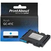Image de PrintAbout huismerk Inktcartridge GC-41C (405762) Cyaan Geschikt voor Ricoh